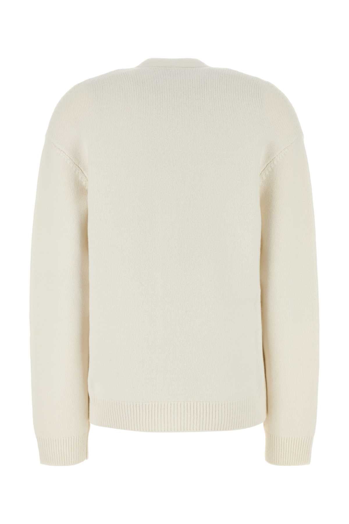 Fendi Women White Cashmere Blend Cardigan