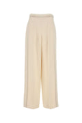 Fendi Women Ivory Wool Blend Pant
