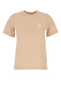 Burberry Women Peach Cotton T-Shirt