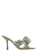 Burberry Women Embroidered Fabric Mews Mules