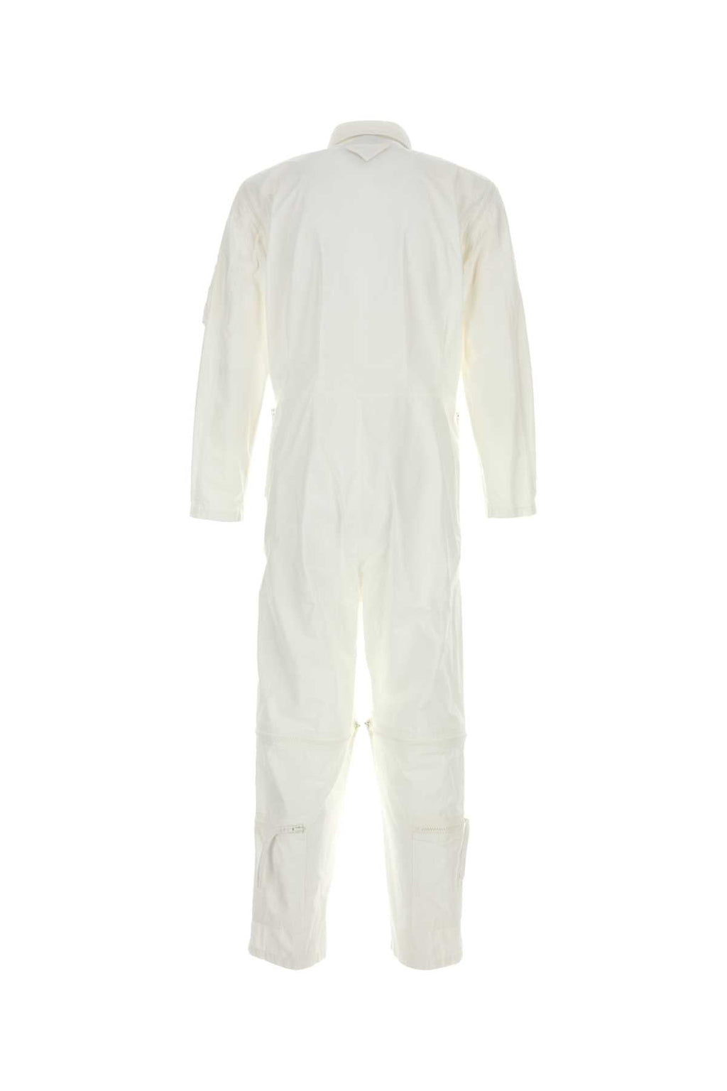 Prada Men White Cotton Jumpsuit