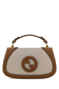Gucci Women Two-Tone Canvas And Leather Gucci Blondie Handbag