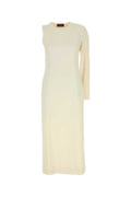 Gucci Women Ivory Sable One-Shoulder Dress