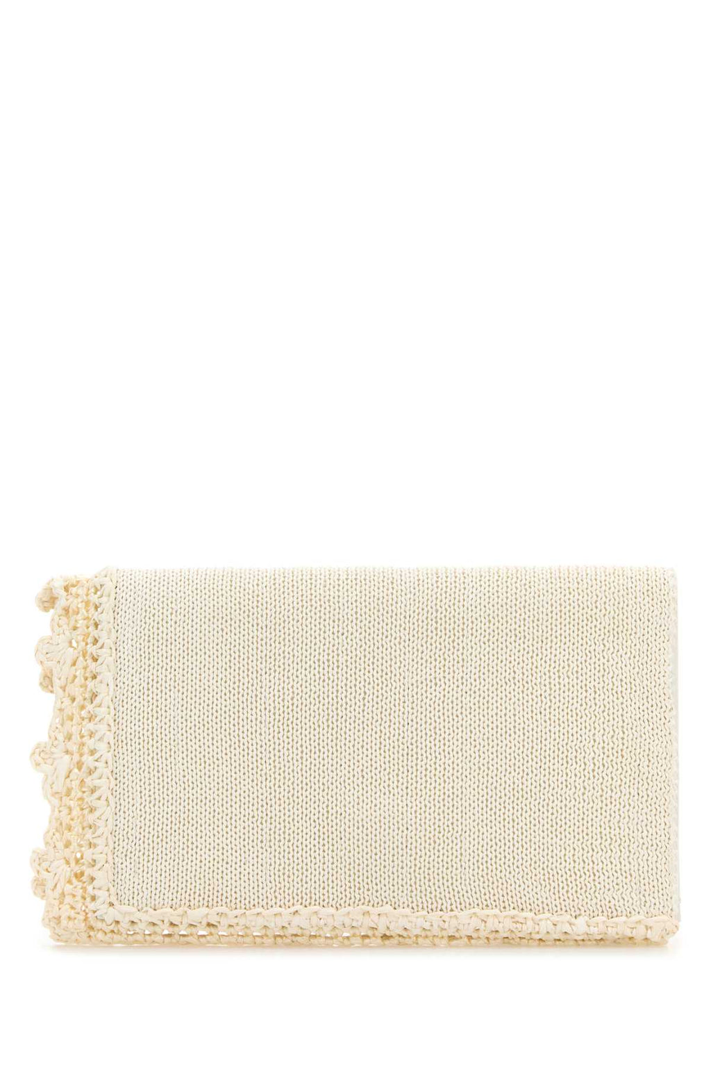 Jw Anderson Women Ivory Crochet Clutch