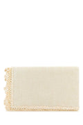 Jw Anderson Women Ivory Crochet Clutch