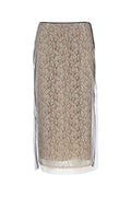 Fendi Women Black Lace Skirt