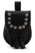 Prada Women Black Leather Crossbody Bag
