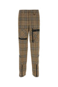 Burberry Men Embroidered Viscose Blend Cargo Pant