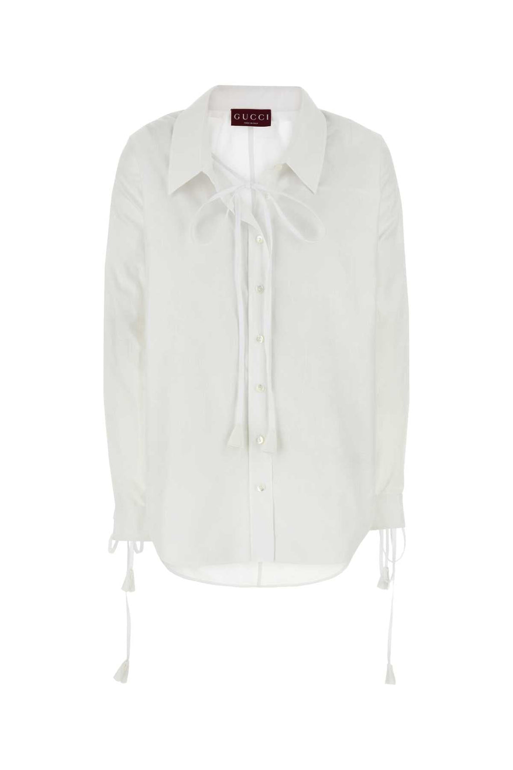 Gucci Women White Cotton Shirt