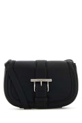 Alexander Mcqueen Women Black Leather Mini Satchel Crossbody Bag