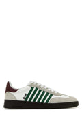 Dsquared Men White Leather Boxer Sneakers