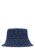 Fendi Men Embroidered Deim Bucket Hat