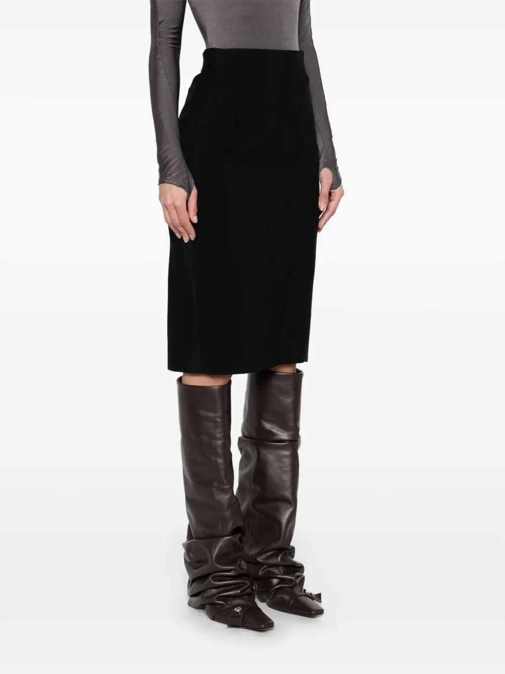 Mugler Women Pencil Midi Skirt
