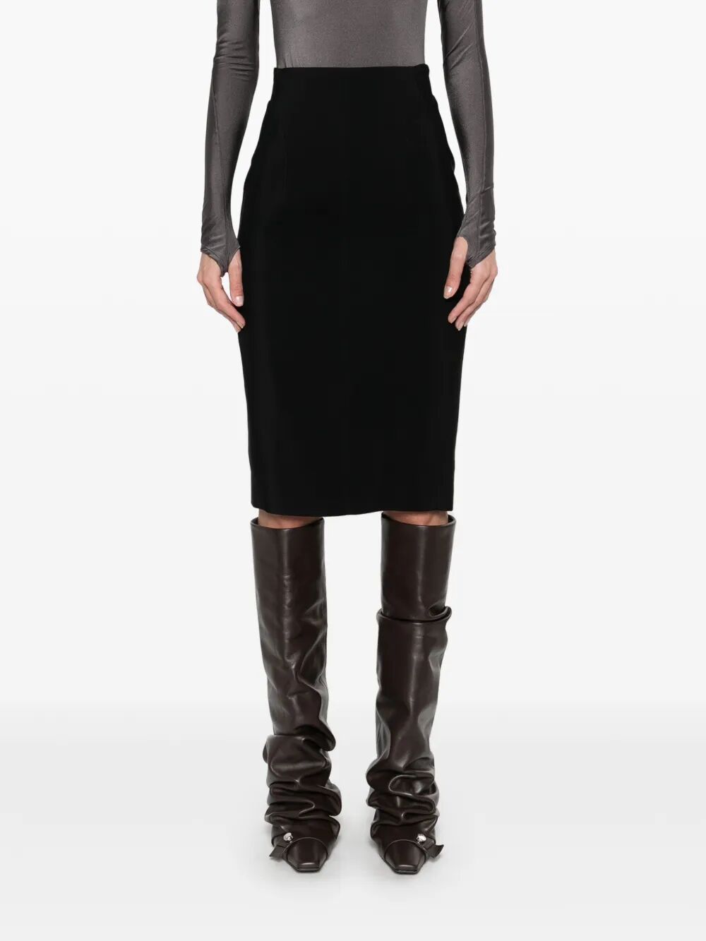 Mugler Women Pencil Midi Skirt