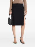 Courreges Women Zipped "Heritage" Crepe Skirt