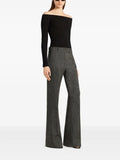 Courreges Women "Off Shoulder" Rib Knit Top