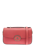 Gucci Women 'Petite Gg' Mini Pink Shoulder Bag With Double G Detail In Leather Woman