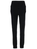 Saint Laurent Women Black High-Waisted Leggings With Pockets In Cashmere Woman