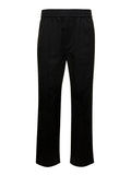 Valentino Men Black Medium Waist Straight Pants In Cotton Blend Man