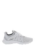 Fendi Men 'Fendi Tag' Grey Sneakers With Logo In Techno Mesh Man