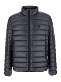 Givenchy Men Black High Neck Down Jacket With Logo Detail In Tech Fabric Man