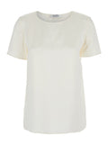 Max Mara Women 'Dida' White Top In Silk Woman