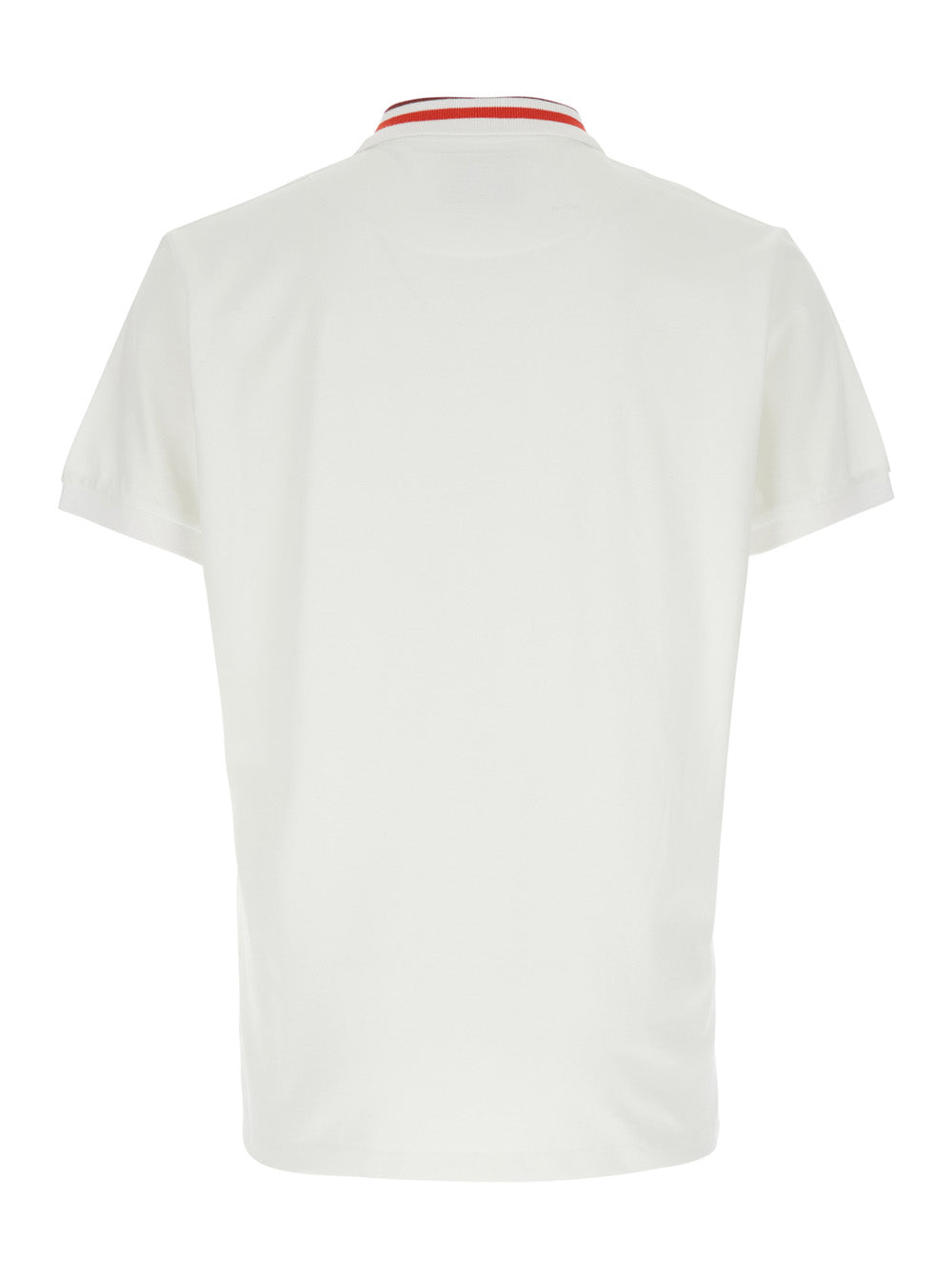 Vivienne Westwood Men White Polo Shirt With Contrasting Collar And Orb Logo Detail On The Front In Cotton Man