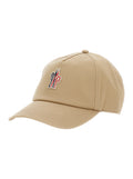 Moncler Grenoble Women Beige Baseball Cap With Logo Patch On The Front In Cotton Woman