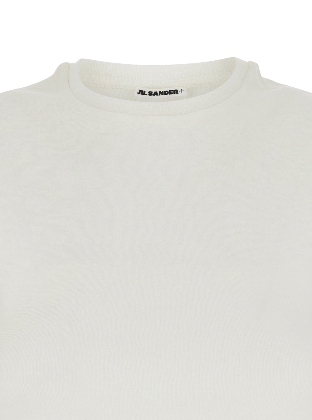 Jil Sander Women Multicolor Crewneck Top With Three-Layer Design And Side Logo In Cotton Woman