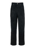 Isabel Marant Etoile Women 'Kelvina' Black Jeans With Logo Patch On The Rear And Tapered Leg In Denim Woman
