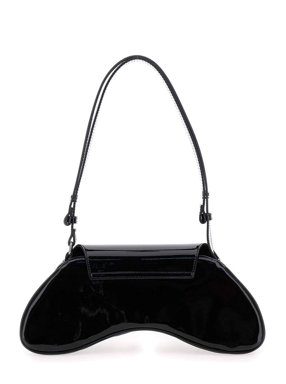 Diesel Women Shoulder Bag 'Play' With Logo Plaque In Black Tech Fabric For Women
