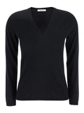 Max Mara Women Black V-Neck Sweater In Cashmere Woman
