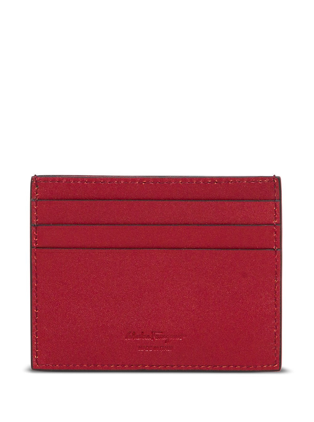 Ferragamo Men 'Revival' Black Cardholder With Gancini Buckle On The Front In Leather Man