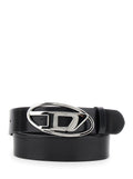 Diesel Women 1Dr Belt With Logo Buckle In Black Leather For Women