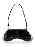 Diesel Women Shoulder Bag 'Play' With Logo Plaque In Black Tech Fabric For Women