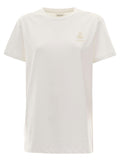 Isabel Marant Etoile Women T-Shirt 'Aby' Crew Neck With Small Print In White Women