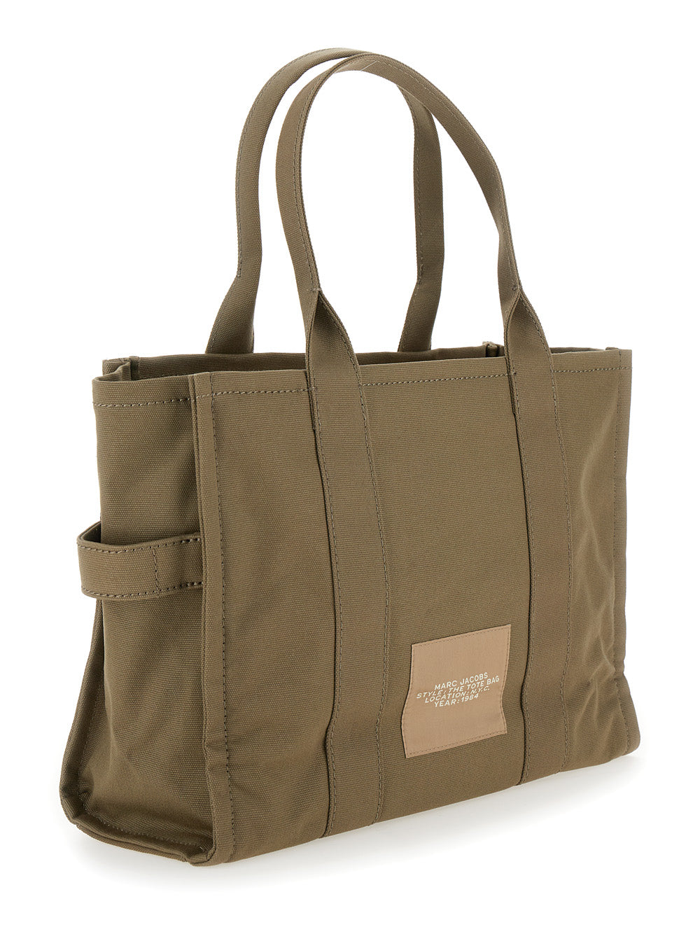 Marc Jacobs Women Tote Bag 'The Large Tote' With Contrast Logo Print In Green For Women