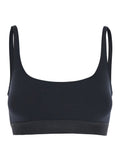 Tom Ford Women Bralette Top 'Brj016jex166l' With Wide Neckline And Lettering Logo On The Front In Black Stretch Modal For Women