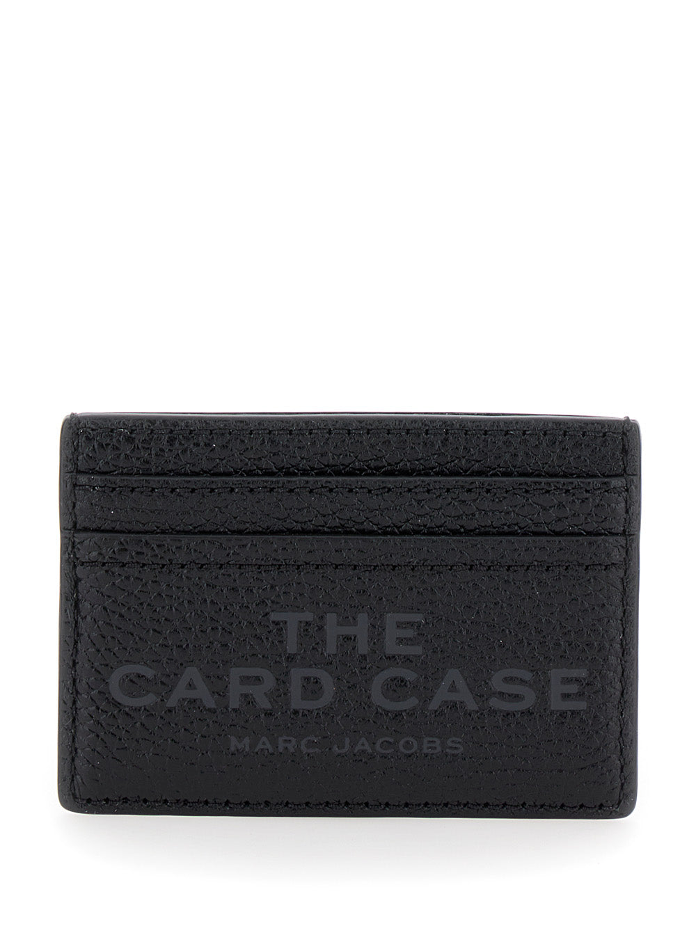 Marc Jacobs Women Black Leather 'Logo' Card Holder With Card Slot For Women