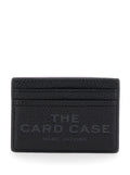 Marc Jacobs Women Black Leather 'Logo' Card Holder With Card Slot For Women