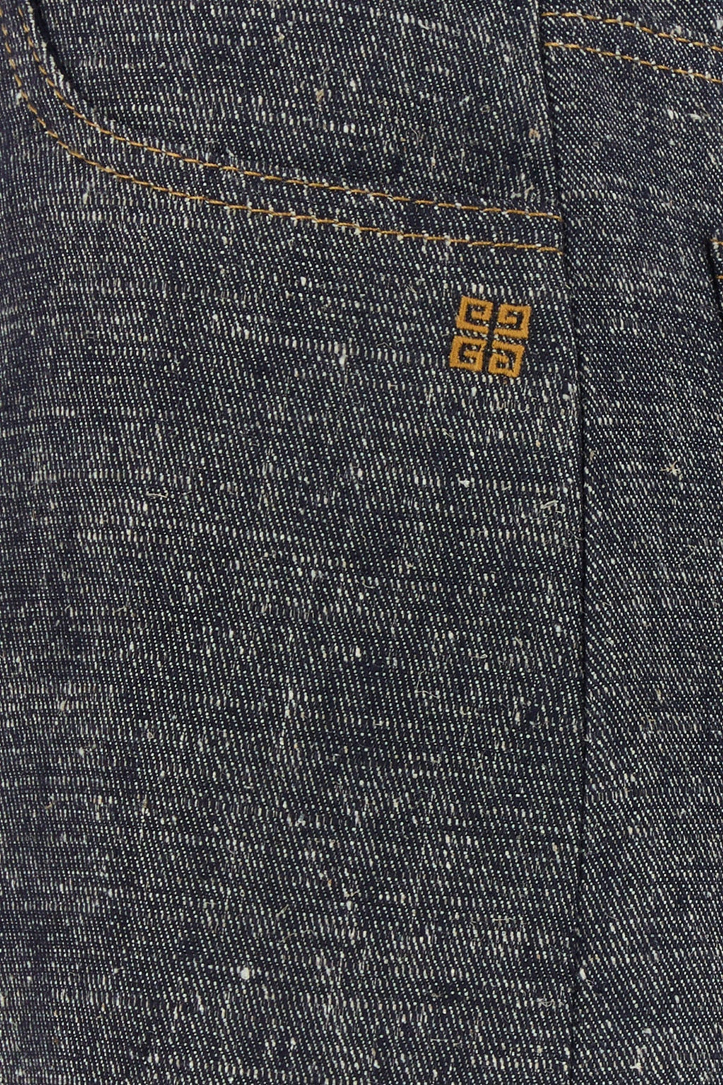 Givenchy Women Denim Blue Linen Blend Palazzo Pant