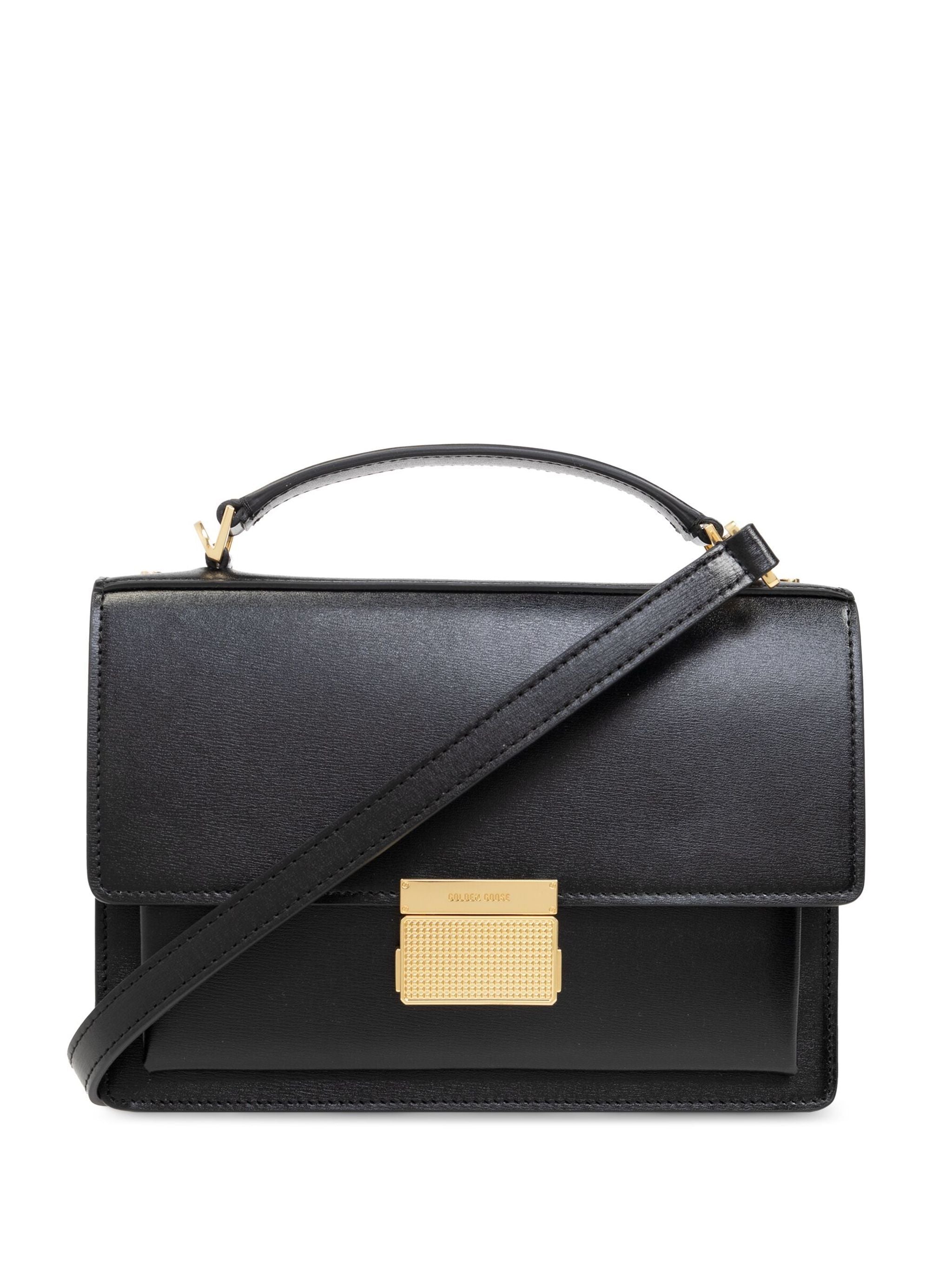 Golden Goose Women Venezia Bag Palmellato Leather Body Gold Metal Details