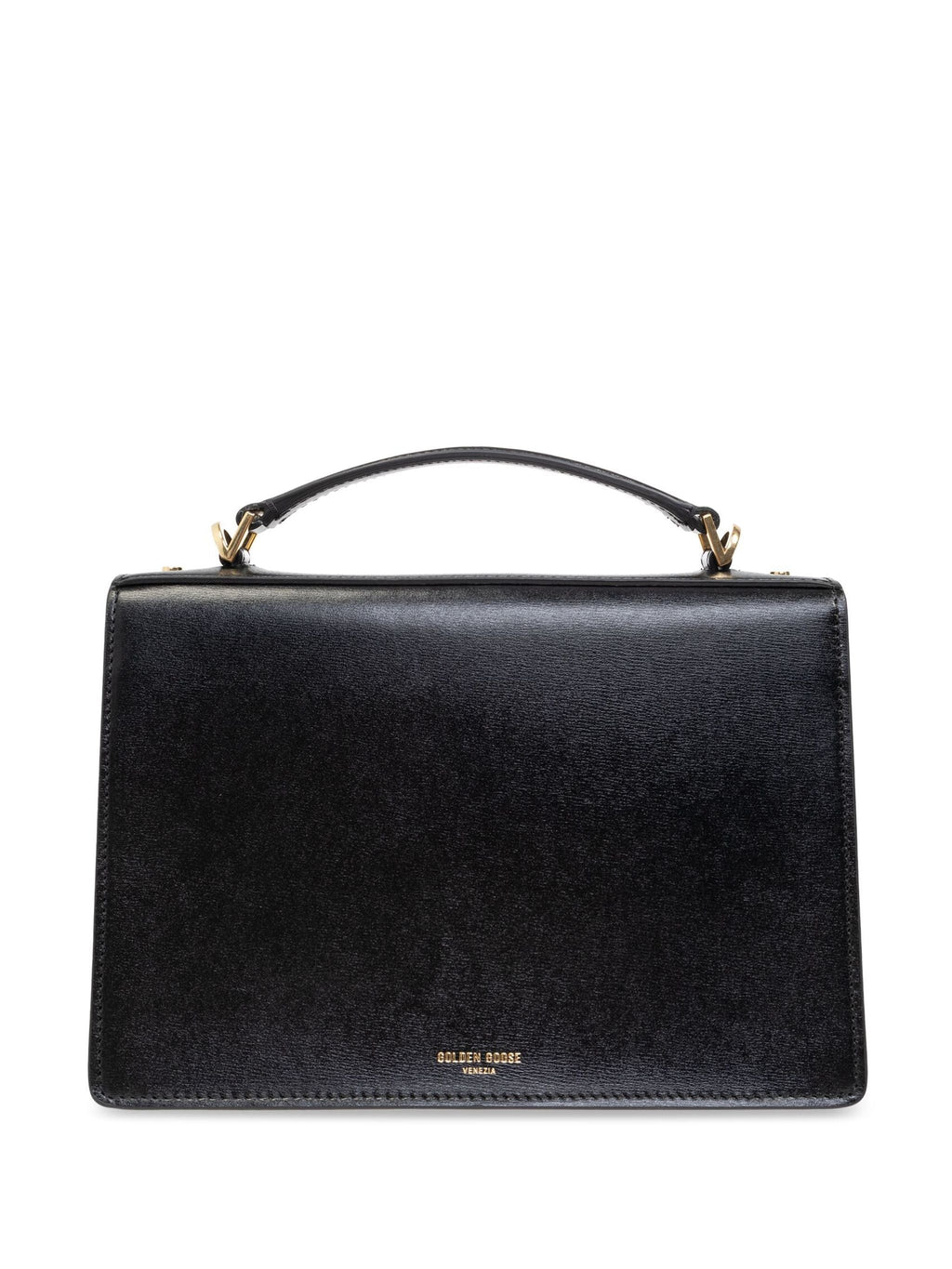 Golden Goose Women Venezia Bag Palmellato Leather Body Gold Metal Details