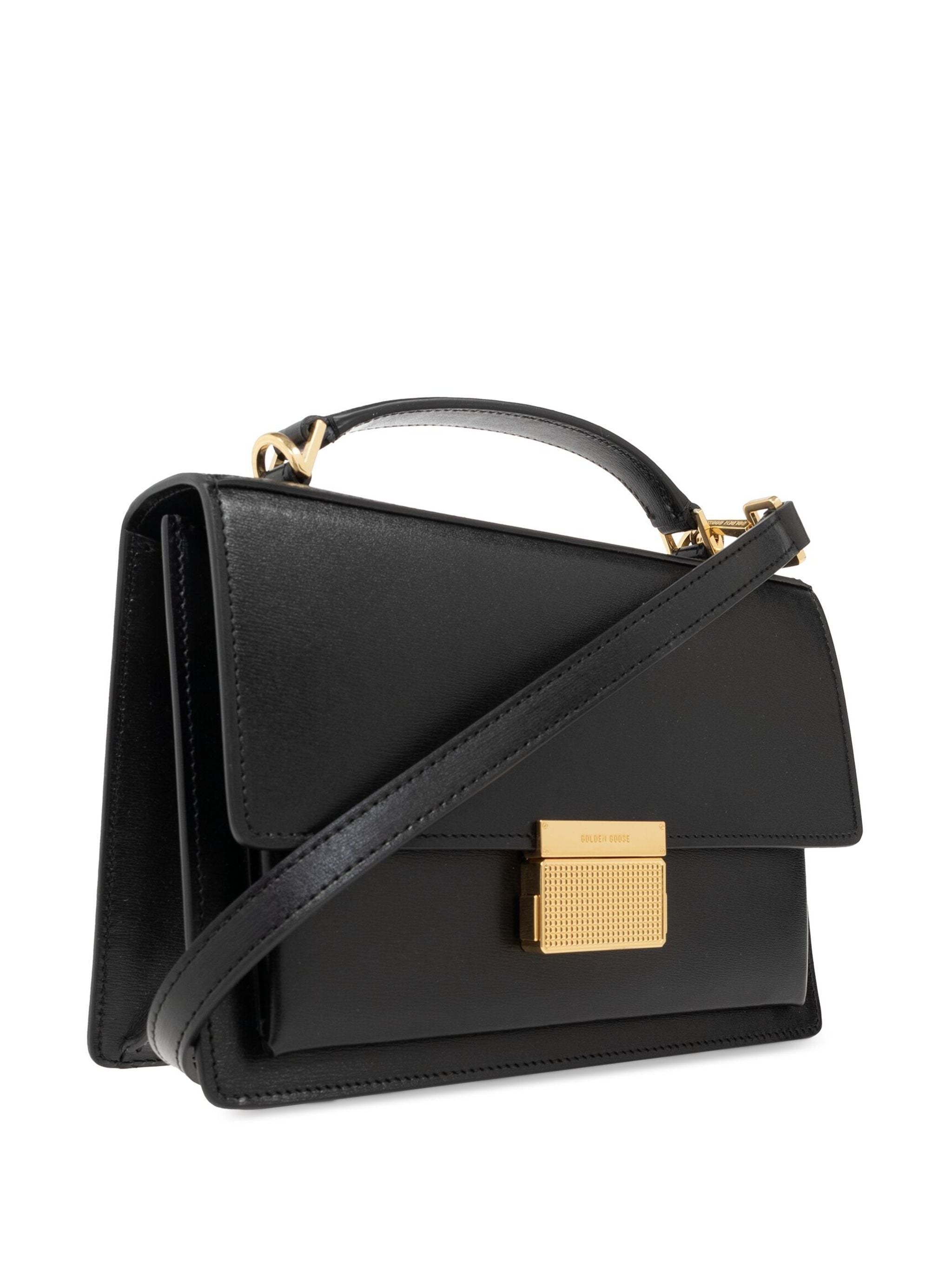 Golden Goose Women Venezia Bag Palmellato Leather Body Gold Metal Details