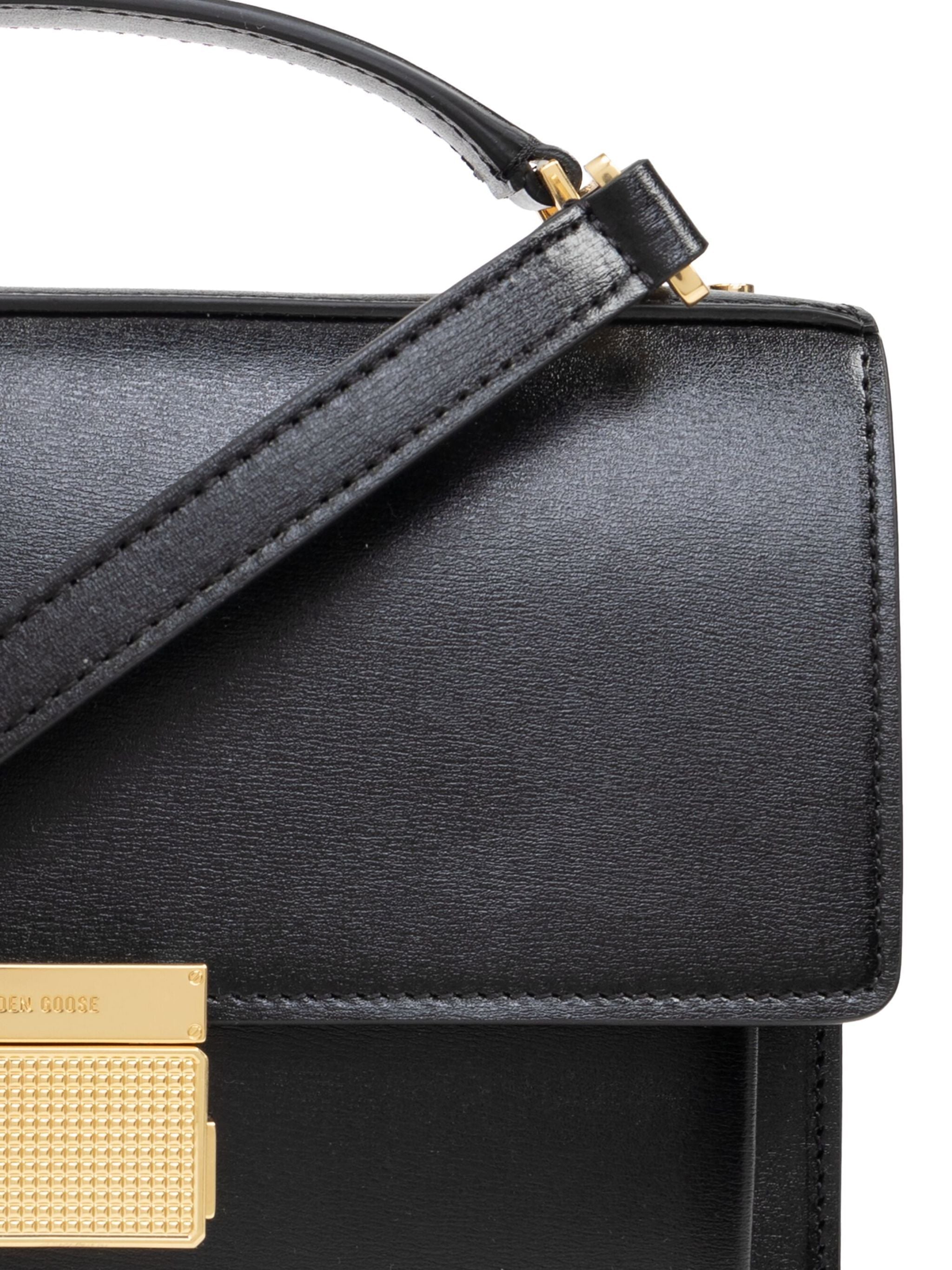 Golden Goose Women Venezia Bag Palmellato Leather Body Gold Metal Details
