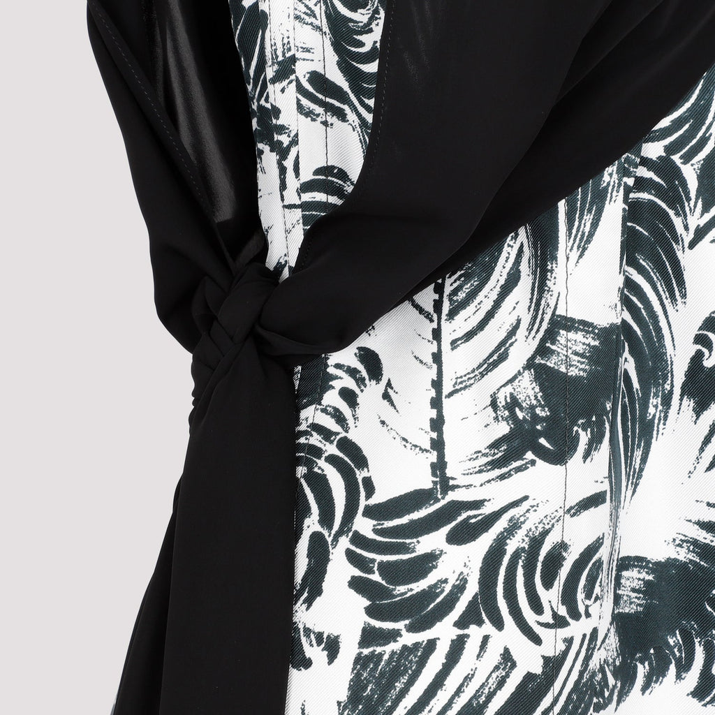 Bottega Veneta Printed Silk Long Dress Women