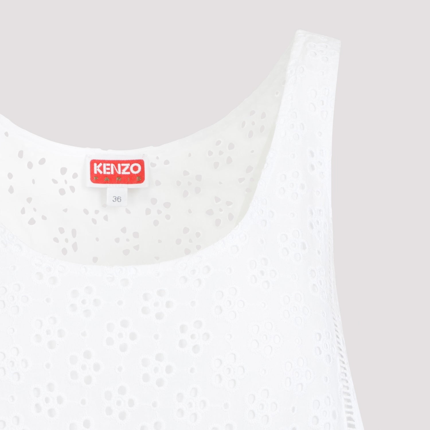 Kenzo Broderie Anglaise Mini Dress Women