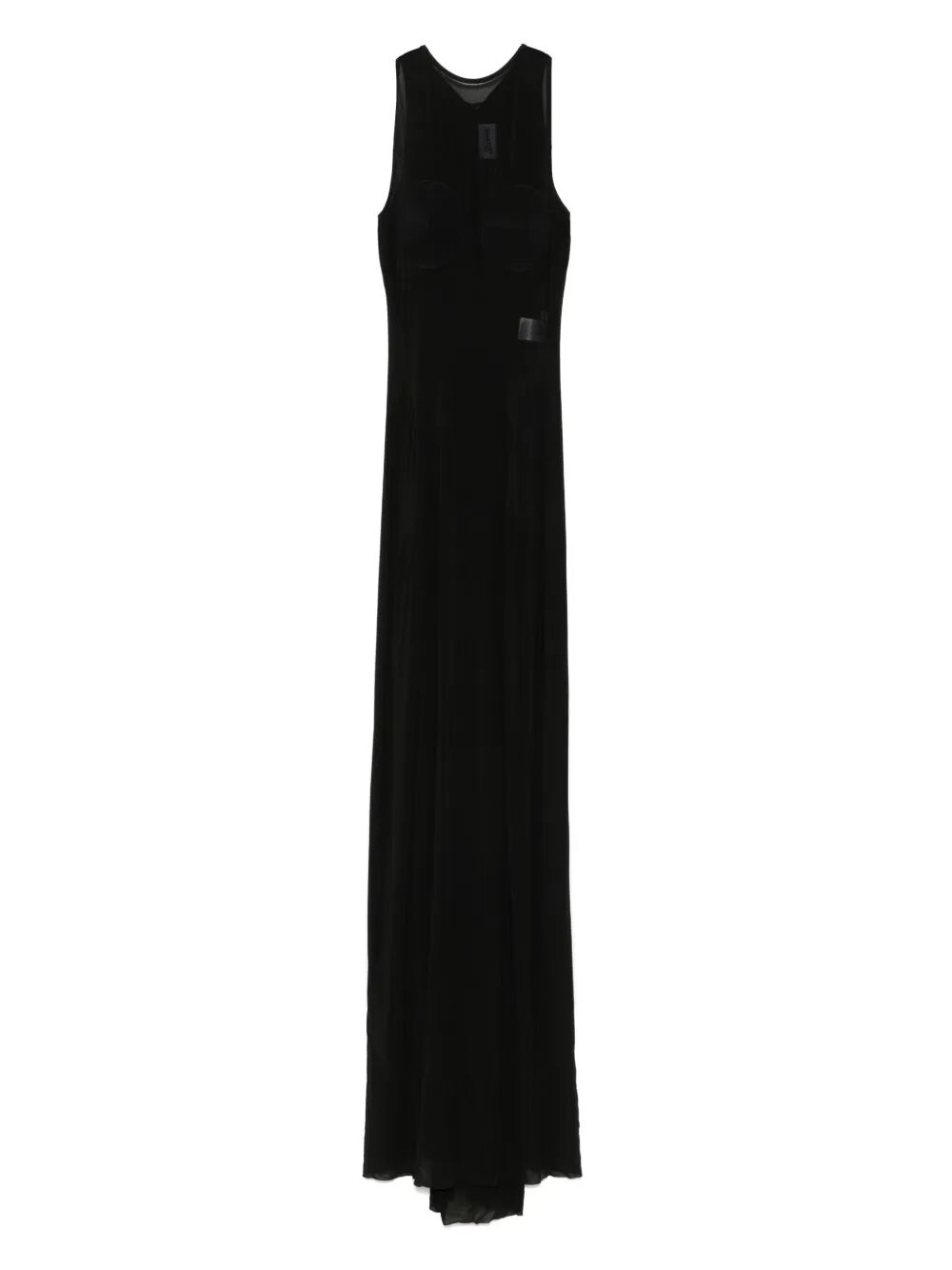 Jean Paul Gaultier Women Light Jersey Long Dress With Covered Cup Detail