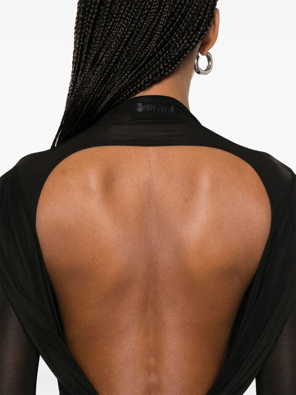 Jean Paul Gaultier Women Light Jersey Backless Top With Covered Cup Detail