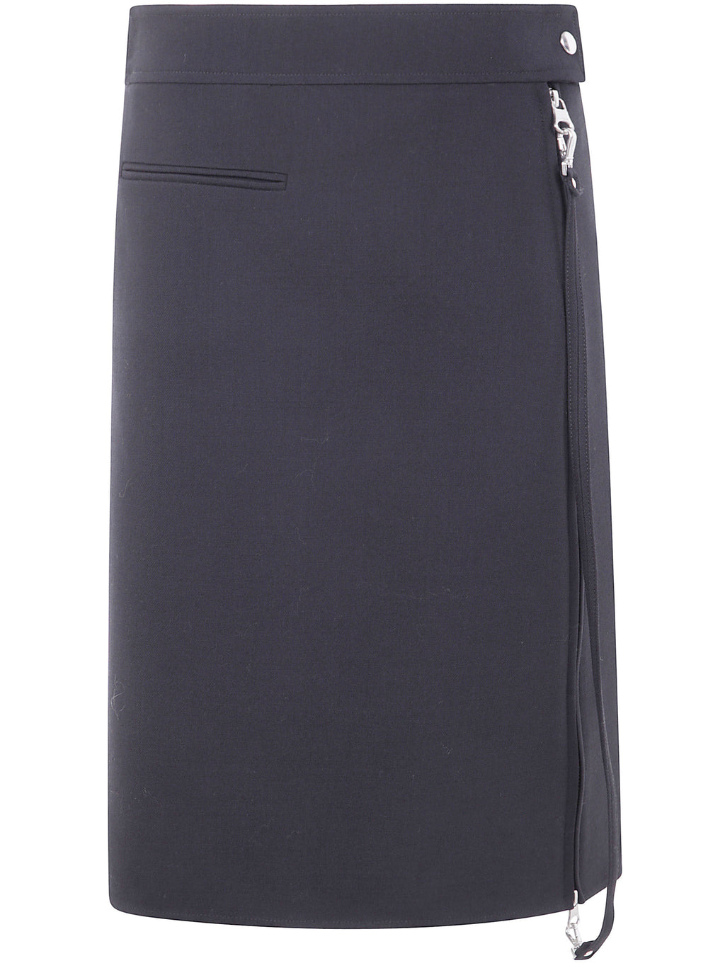 Courreges Women Zipped "Heritage" Crepe Skirt